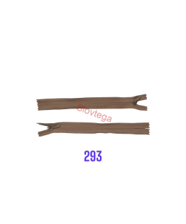 Zips krytý nedeliteľný 22cm; 293