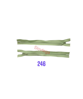 Zips krytý nedeliteľný 22cm; 246
