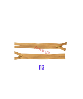 Zips krytý nedeliteľný 22cm; 113