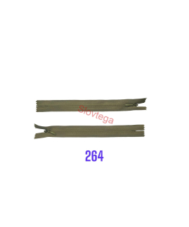 Zips krytý nedeliteľný 25cm; 264