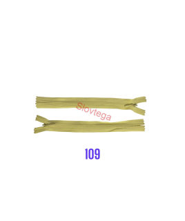 Zips krytý nedeliteľný 30cm, 109