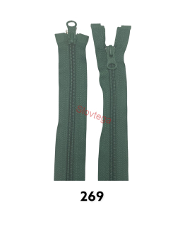 Zips špirálový No.6X; 6,4mm deliteľný 2 jazdce 40cm; 269