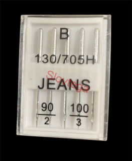 Strojové ihly Jeans Mix 90;100