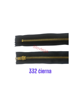 Zips kov. M-5,nedelitelný 14cm 332 čierna, 10ks