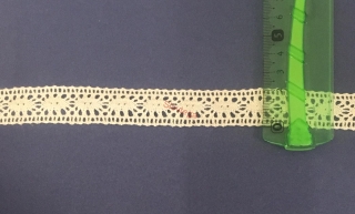 Krajka bavlnená 102,54;20mm;10m/m=0,45€ béžová