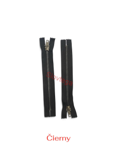 Zips kov. M-5,nedelitelný čierny nikel 14cm 332 čierna, 10ks