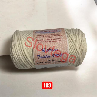 Makrame Twisted 3MM, 4x250g, 103