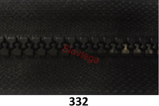 Zips kostený K-5,neotvárateľný 18cm; čierny